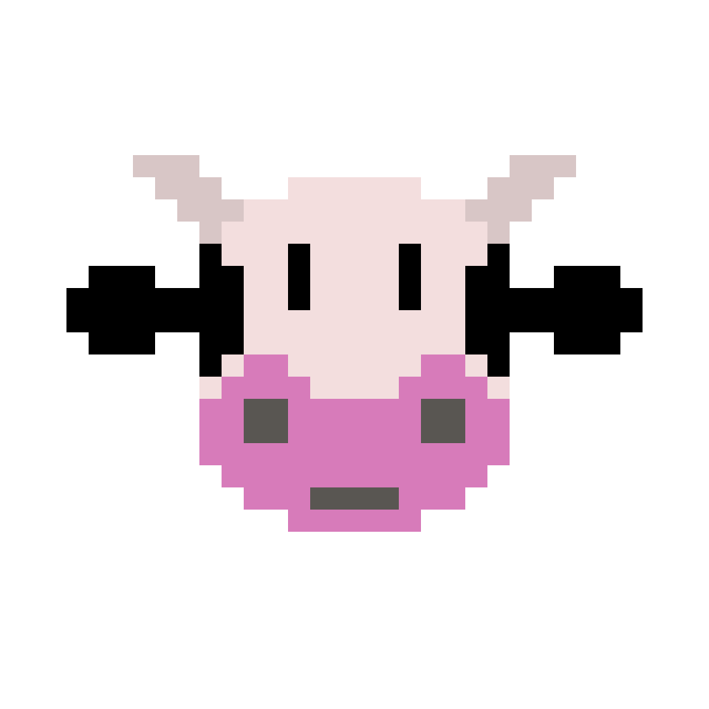 Mad Kau logo: pixel cow logo, image didn't work :(